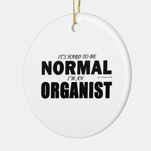 Organist Keramik Ornament (Links)