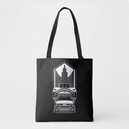 Organist Music Book Tote Bag Tasche (Vorderseite)