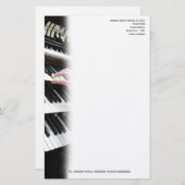 Organist oder Kirchenmusiker Briefpapier (Vorne/Hinten)