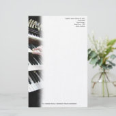 Organist oder Kirchenmusiker Briefpapier (Stehend Vorderseite)