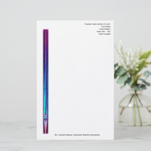 Organist oder Kirchenmusiker Briefpapier (Stehend Vorderseite)