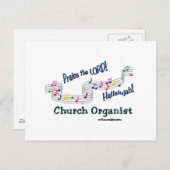Organist Postkarte (Vorne/Hinten)