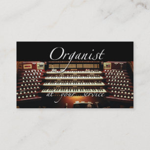 Organist-Visitenkarten - an Ihrem Service - 2 Visitenkarte