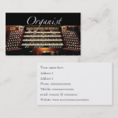 Organist-Visitenkarten - an Ihrem Service - 2 Visitenkarte (Vorne/Hinten)