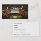 Organist-Visitenkarten - an Ihrem Service Visitenkarte (Vorne/Hinten)