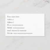 Organist-Visitenkarten - an Ihrem Service Visitenkarte (Rückseite)