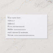 Organist-Visitenkarten - an Ihrem Service Visitenkarte (Rückseite)