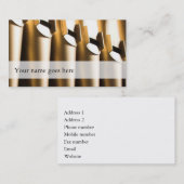 Organist-Visitenkarten - mollig Visitenkarte (Vorne/Hinten)