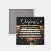Organist zu Ihrer Verfügung Magnet (Vorderseite/Rückseite)