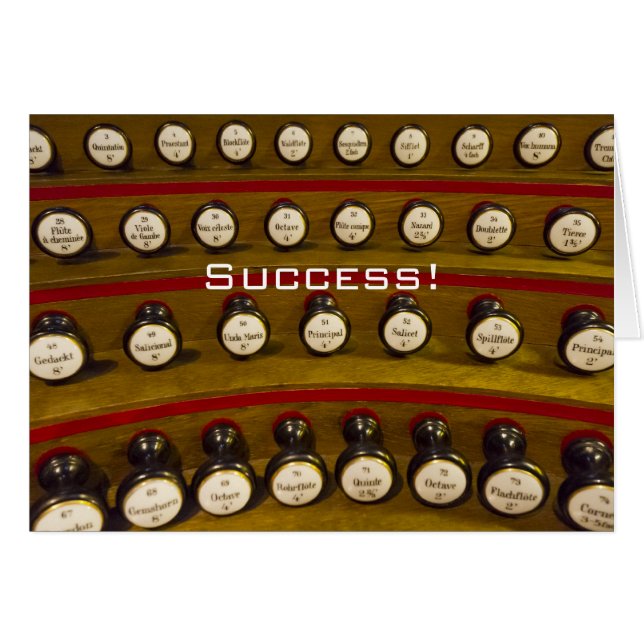 Organisten können sich nicht stoppen Karte (Vorderseite (Horizontal))