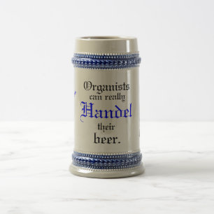 Organisten machen wirklich Handel ihr Bier ein! Bierglas