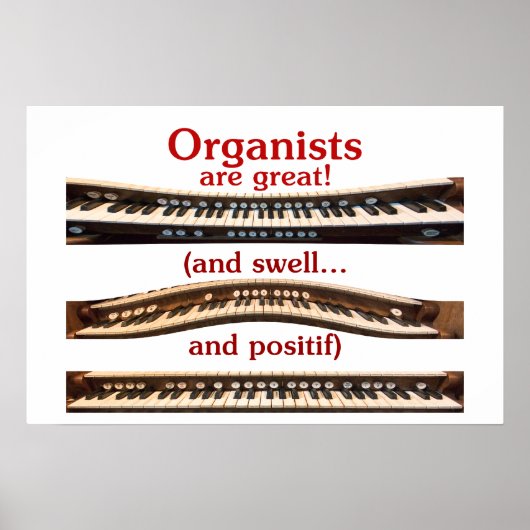 Organisten sind ein großes Plakat (Vorne)