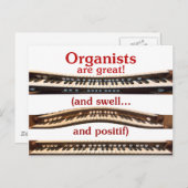 Organisten sind eine großartige Postkarte (Vorne/Hinten)