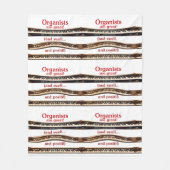 Organists are great blanket for cold concerts fleecedecke (Vorderseite)