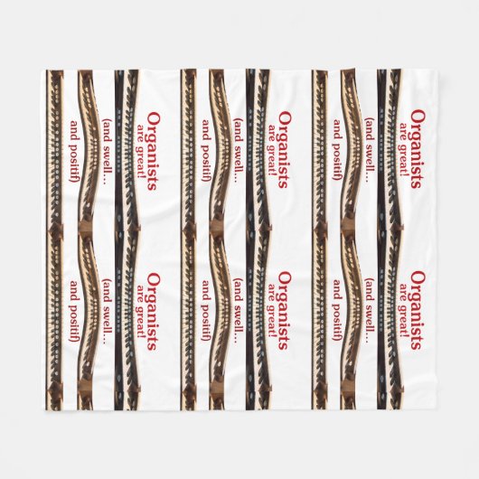 Organists are great blanket for cold concerts fleecedecke (Vorderseite (Horizontal))