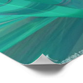 Organix - Blue Green Poster (Ecke)