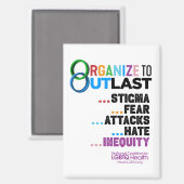 Organize to Outlast Magnet (Vorderseite/Rückseite)