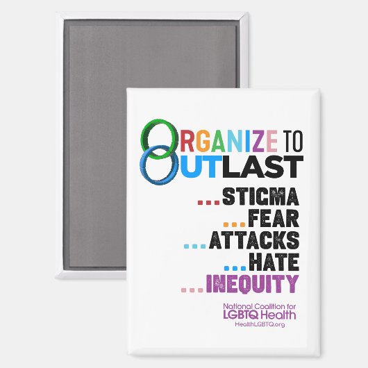 Organize to Outlast Magnet (Vorderseite/Rückseite)