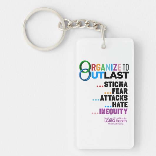 Organize to Outlast Schlüsselanhänger (Vorderseite)