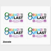 Organize to Outlast Sticker (Blatt)