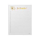 Organized & Achieve bleibe: Das geschäftige Bee No Notizblock (Rotiert)