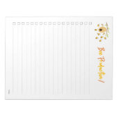 Organized & Achieve bleibe: Das geschäftige Bee No Notizblock (Vorderseite)