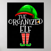 Organized Elf Group Matching Family Christmas Poster (Vorne)