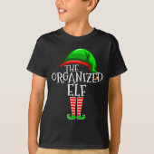 Organized Elf Group Matching Family Christmas T-Shirt (Vorderseite)