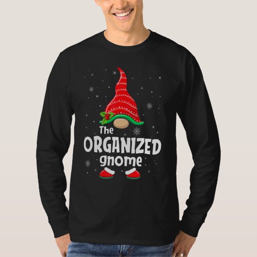 Organized Gnome Matching Family Group Christmas Pa T-Shirt (Vorderseite)