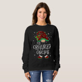 Organized Gnome Red Plaid Matching Family Christma Sweatshirt (Vorne ganz)