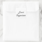 Organizer Classic Job Design Quadratischer Aufkleber (Tasche)