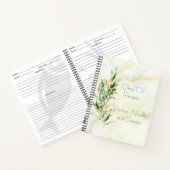 Organizer für moderne Olivenzweige Notizblock (Innenseite)