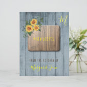 Organizer für rustikale Blumenrezepte (Stehend Vorderseite)