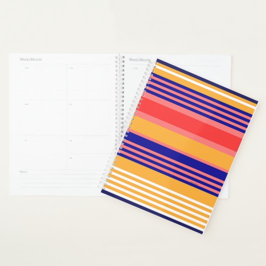 ORGANIZER YELLOW BLAU STRIPTER Planer (Anzeige)