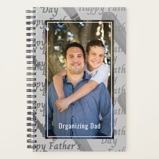 Organizing Dad Personalized Photo Planer (Vorderseite)