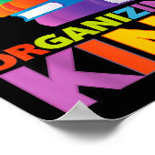 Organizing King Quote Fun For Books Lovers Librari Poster (Ecke)