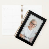 Organizing Mom Minimalist Photo Black & Gold Planer (Anzeige)