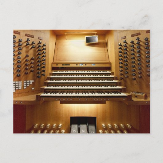 Organkonsole, Shanghai Postkarte (Vorderseite)