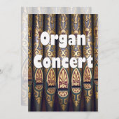 Organkonzertierung - Rohre Einladung (Vorne/Hinten)