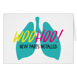 Organlunge | Neue installierte Komponenten Grußkar