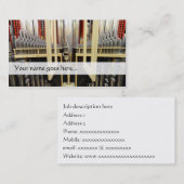 Organpfeife Visitenkarte - Organinnenraum (Vorne/Hinten)