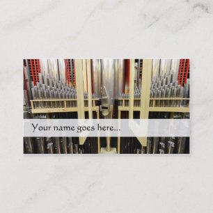 Organpfeife Visitenkarte - Organinnenraum