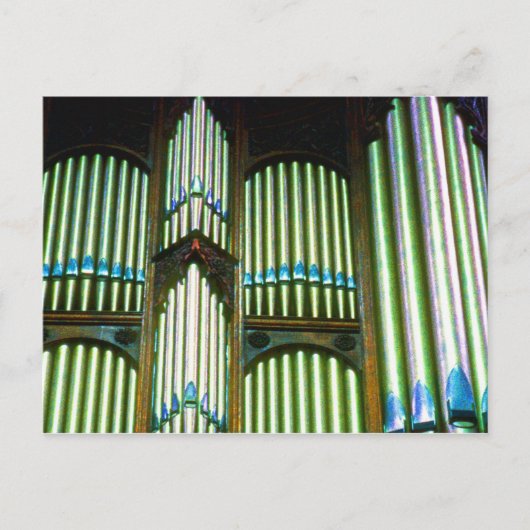 Organpfeifen (3) postkarte (Vorderseite)