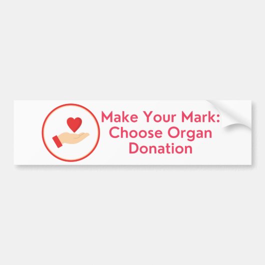 Organspende Autoaufkleber (Vorne)