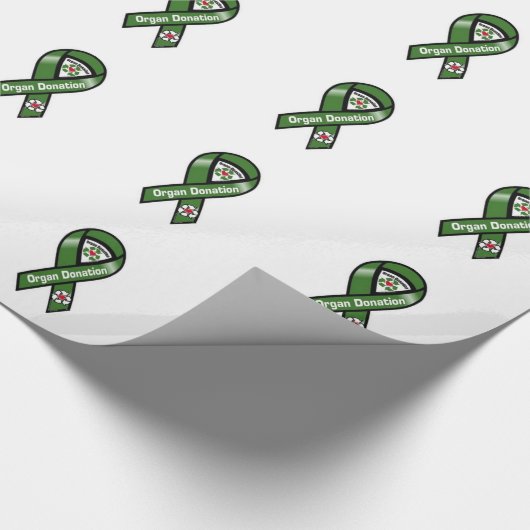 Organspende-Band Geschenkpapier (Ecke)