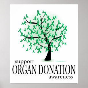 Organspende-Baum Poster