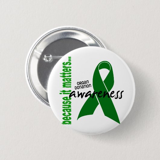 Organspende-Bewusstsein Button (Vorne & Hinten)