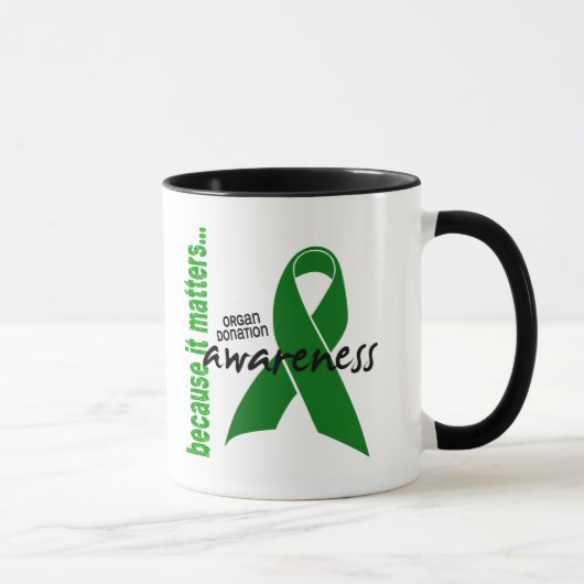Organspende-Bewusstsein Tasse (Rechts)