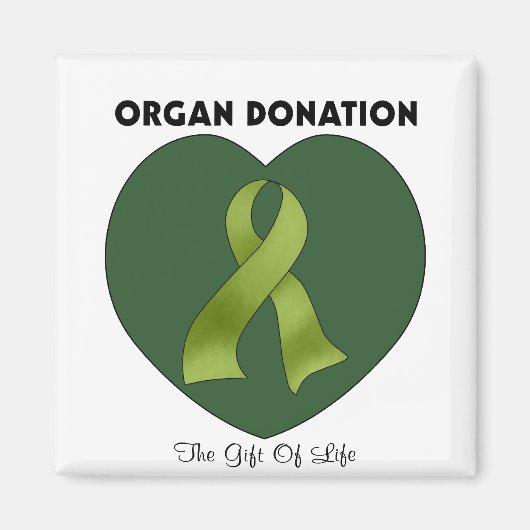 Organspende: Das Geschenk des Lebens Magnet (Vorne)
