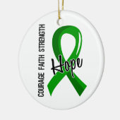Organspende der Mut-Glauben-Hoffnungs-5 Keramik Ornament (Links)